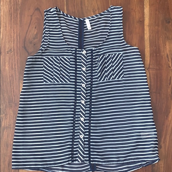 Blue and White Tank 💙🤍 - Picture 1 of 3